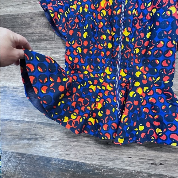 Colorful Full Zip Women's Blouse Top - Picture 5 of 9